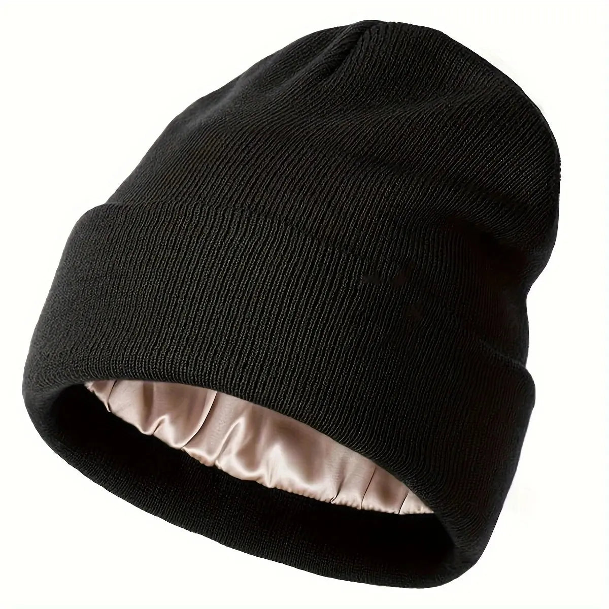Satin Lined Knit Cap